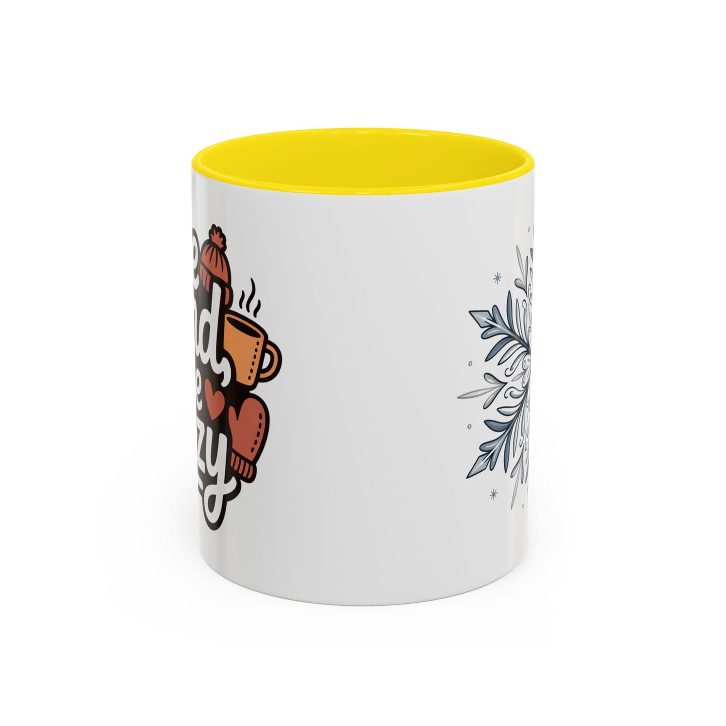 Cozy Winter Accent Coffee Mug - Perfect Gift for Hot Beverage Lovers, Seasonal Decor, Snowflake Design, Winter Mug, Holiday Cheer