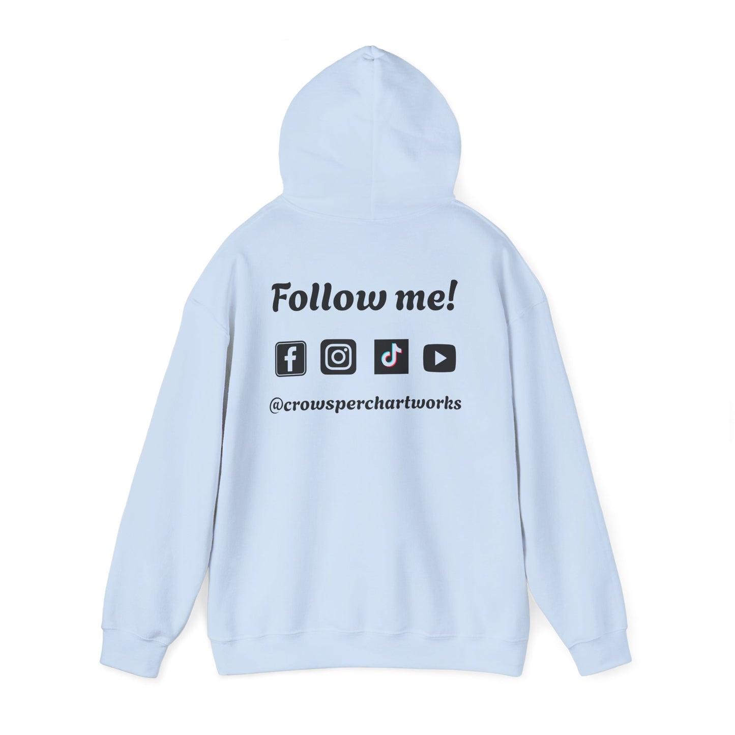 Crow's Perch Artworks Graphic Hoodie, Cozy Sweatshirt Gift, Stylish Layering Piece, Everyday Fashion Statement