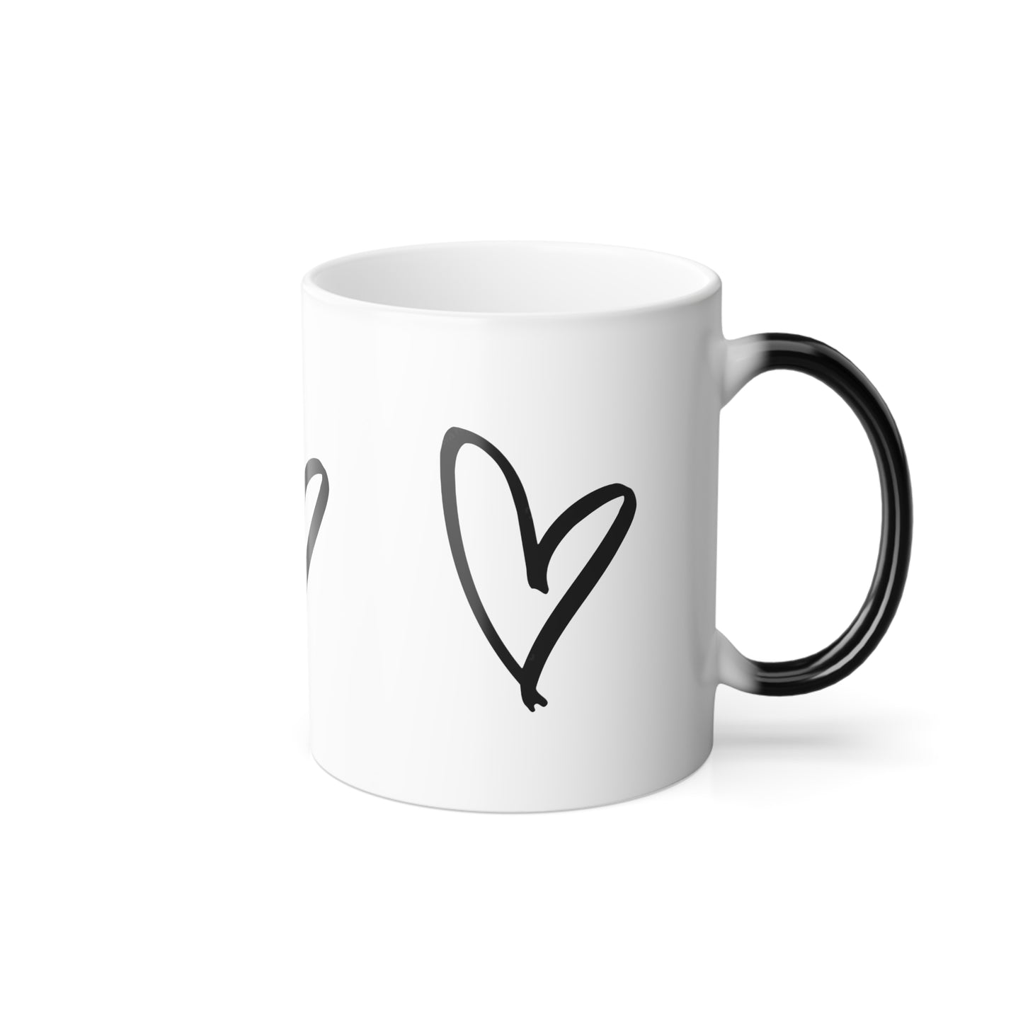 Color-Changing Heart Mug — 11oz Morphing Coffee Cup Printify