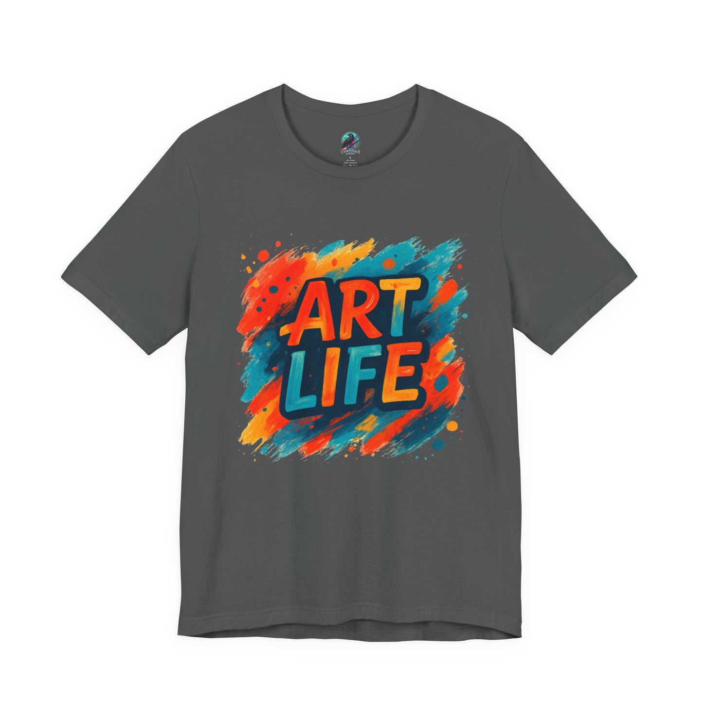 Art Life Graphic Tee - Colorful Painter Brushstroke T‑Shirt Printify