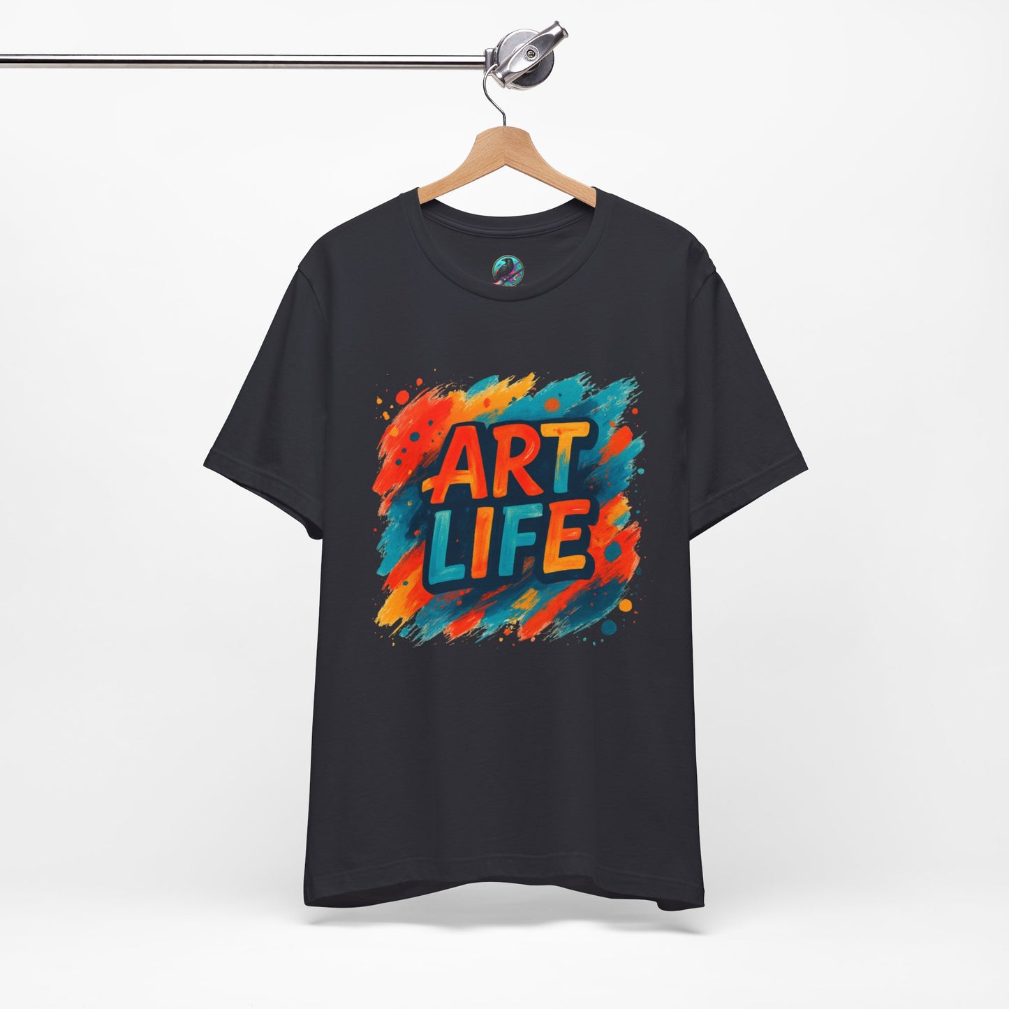 Art Life Graphic Tee - Colorful Painter Brushstroke T‑Shirt Printify