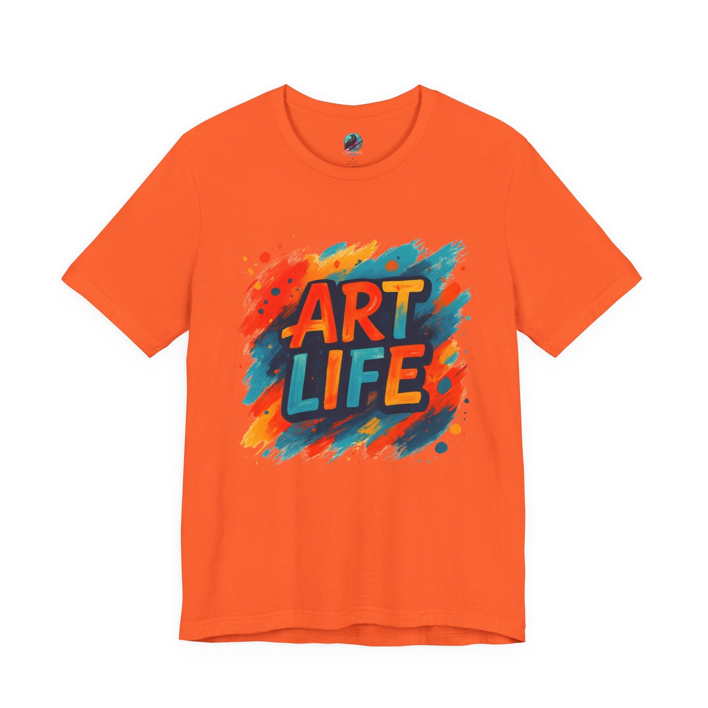 Art Life Graphic Tee - Colorful Painter Brushstroke T‑Shirt Printify
