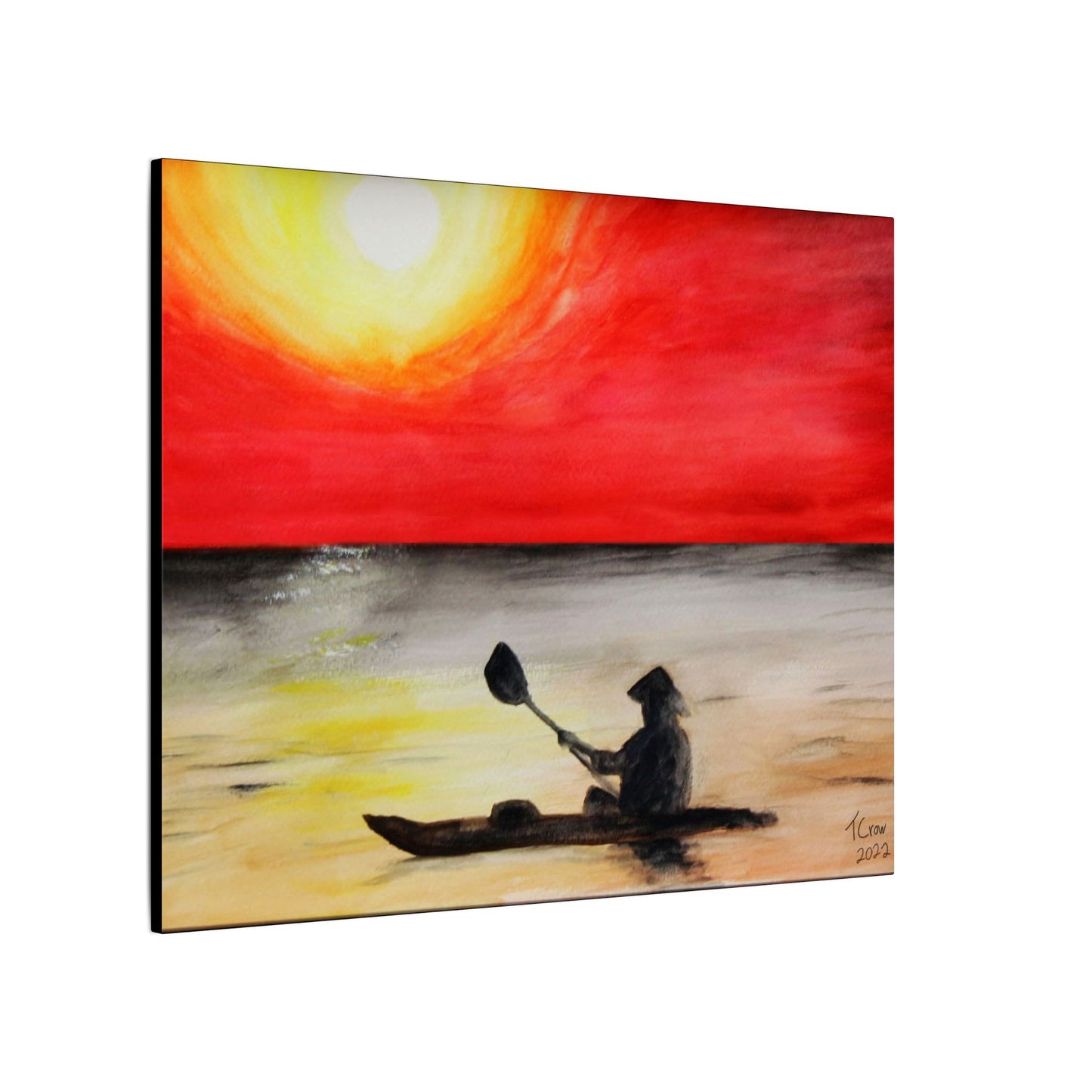 Kayaker at Sunset - Canvas Print