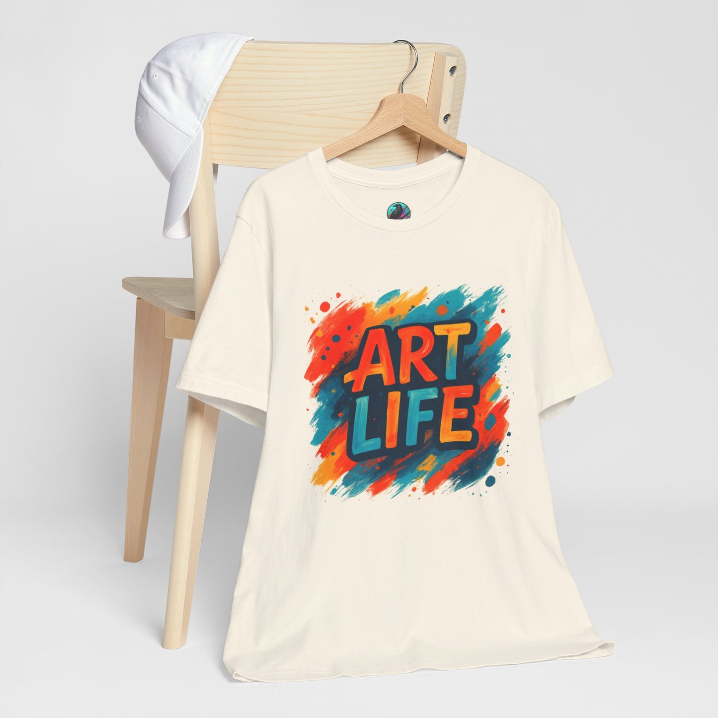 Art Life Graphic Tee - Colorful Painter Brushstroke T‑Shirt Printify