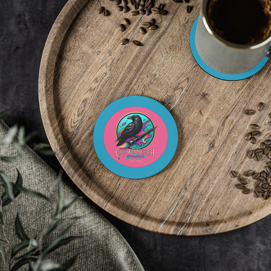 Crow's Perch Artworks Coasters, Home Bar Decor, Unique Gift, Rustic Table Accessories, Party Coasters