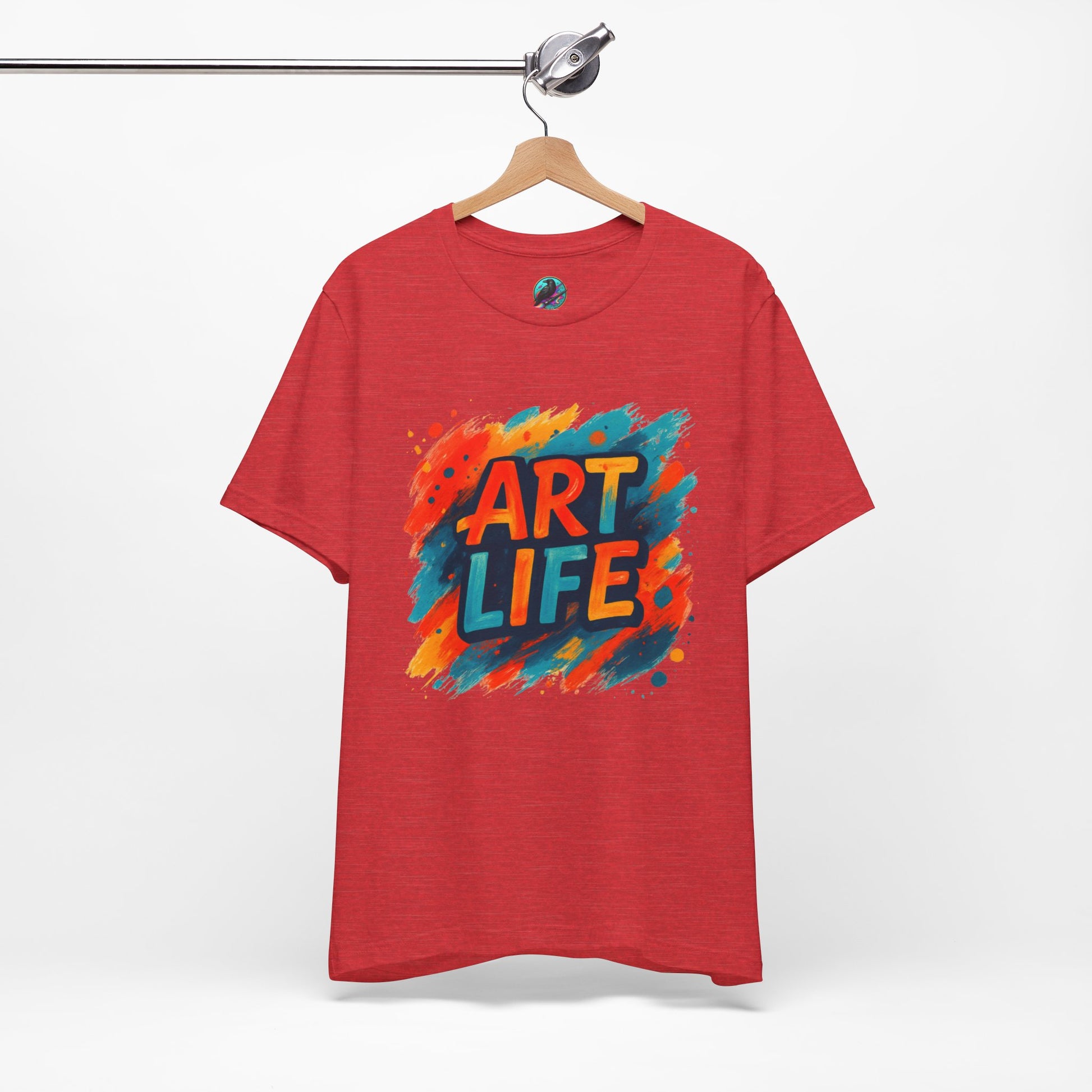 Art Life Graphic Tee - Colorful Painter Brushstroke T‑Shirt Printify