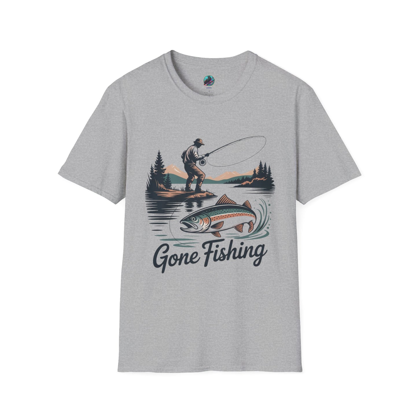 Gone Fishing Softstyle T-Shirt | Perfect for Anglers, Gifts for Fishermen, Outdoor Enthusiasts, Birthday, Father's Day!