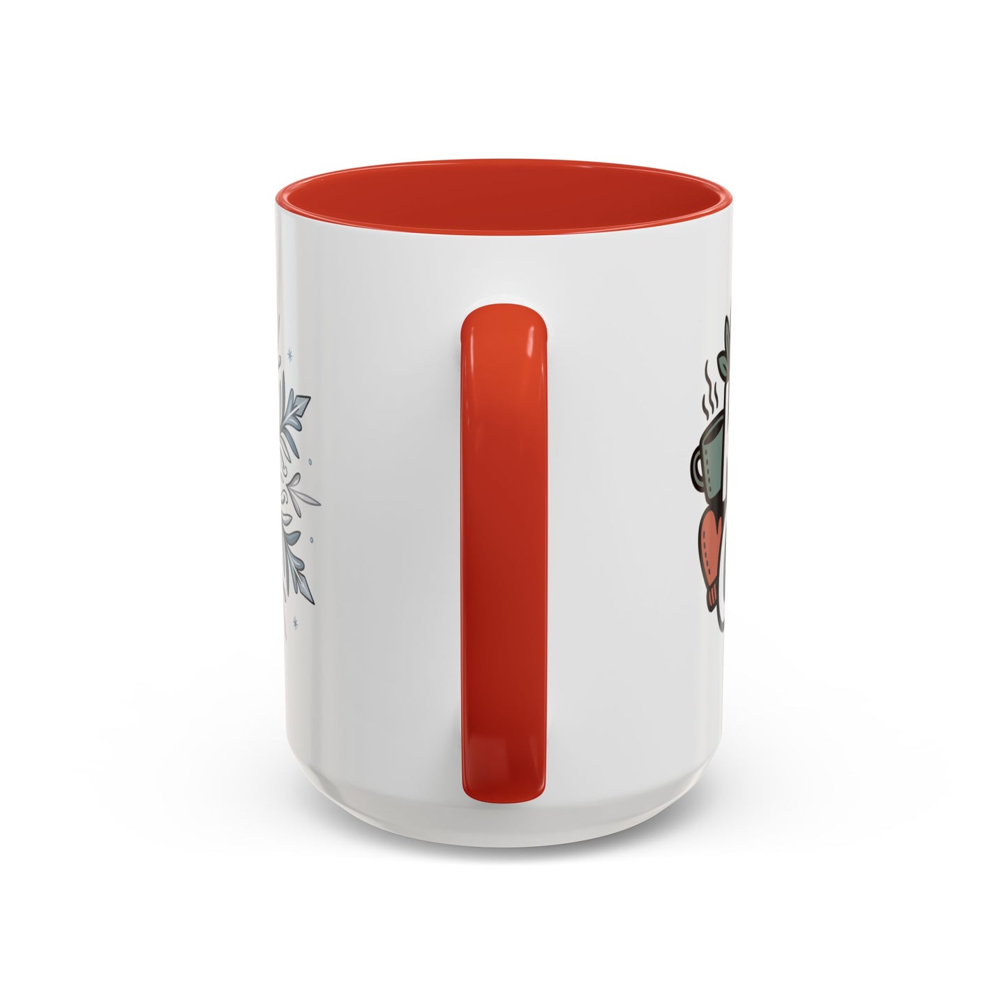 Cozy Winter Accent Coffee Mug - Perfect Gift for Hot Beverage Lovers, Seasonal Decor, Snowflake Design, Winter Mug, Holiday Cheer