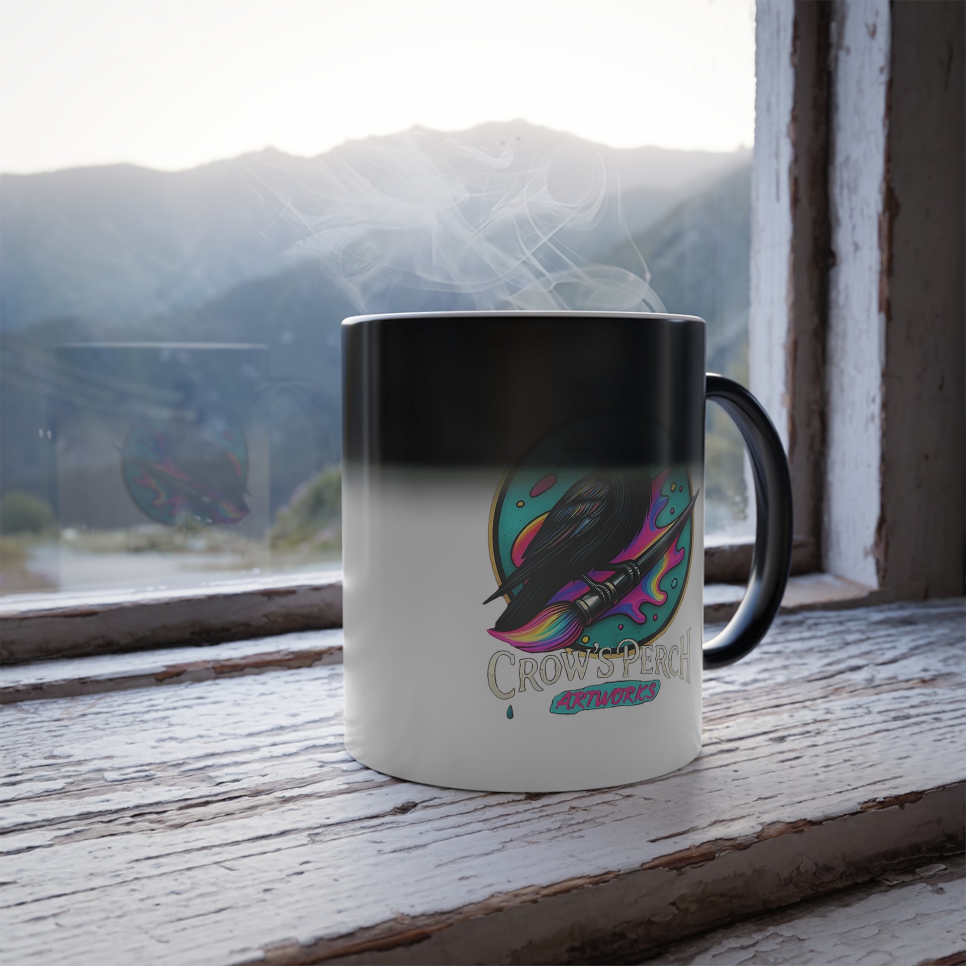 Crow's Perch Artworks Heat-Activated 11oz Coffee Cup Printify