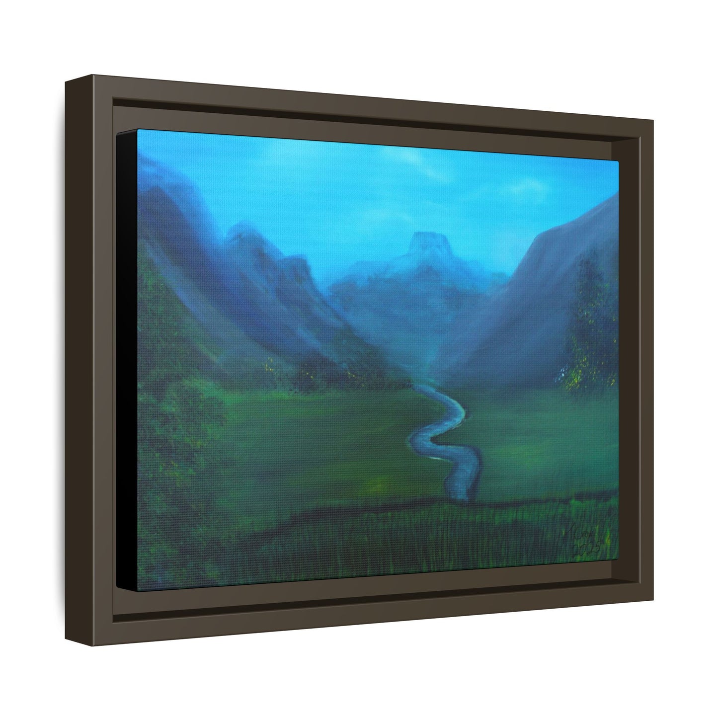 Whispers of the Valley - Framed Canvas Print