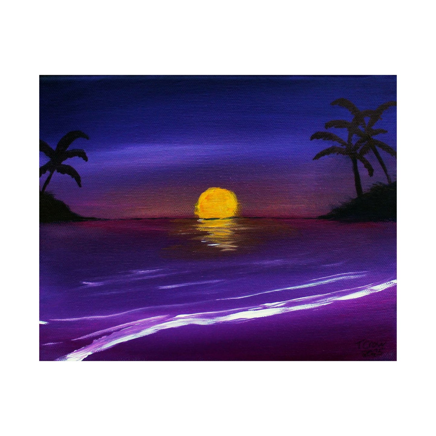 Amethyst Shore - Matte Poster Print
