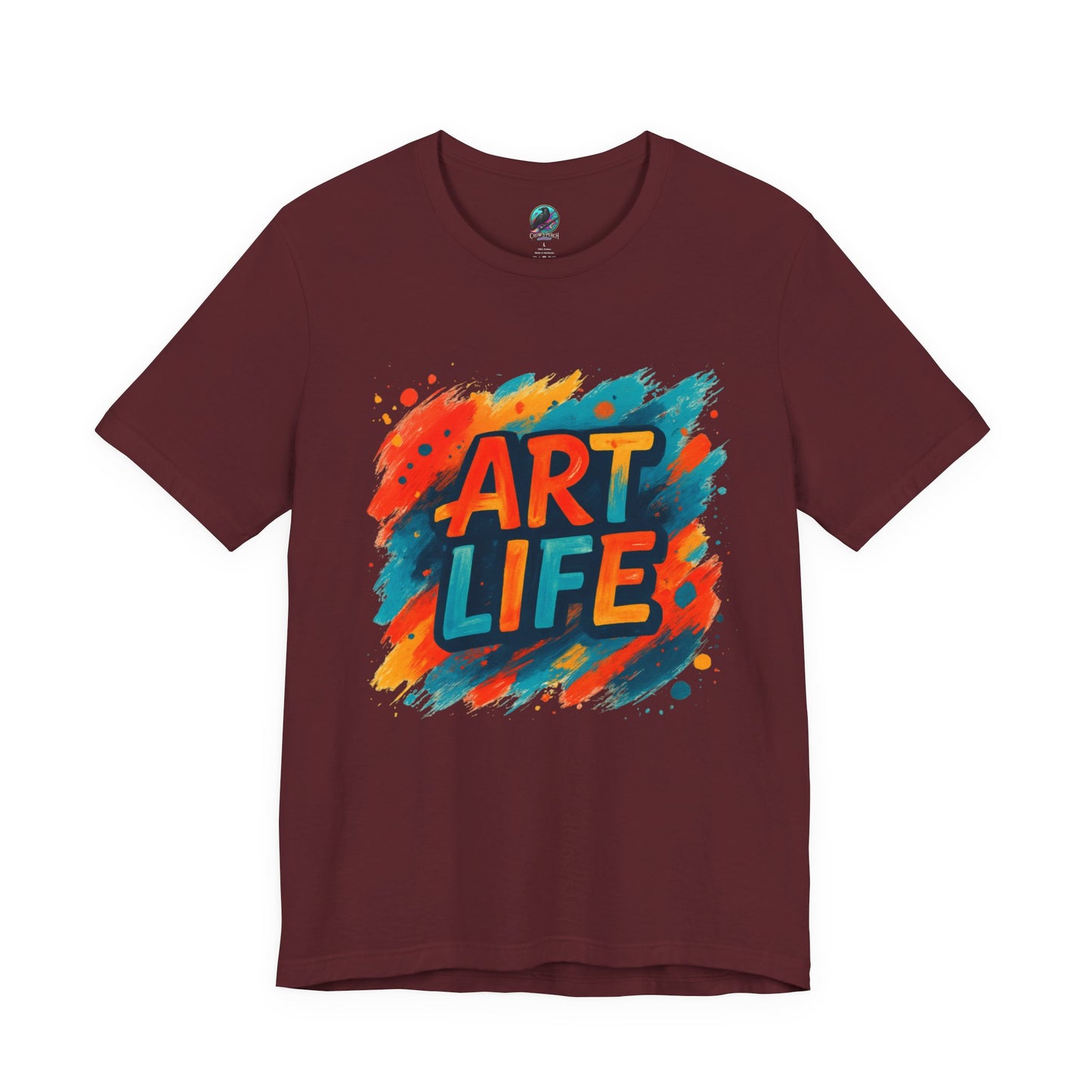 Art Life Graphic Tee - Colorful Painter Brushstroke T‑Shirt Printify