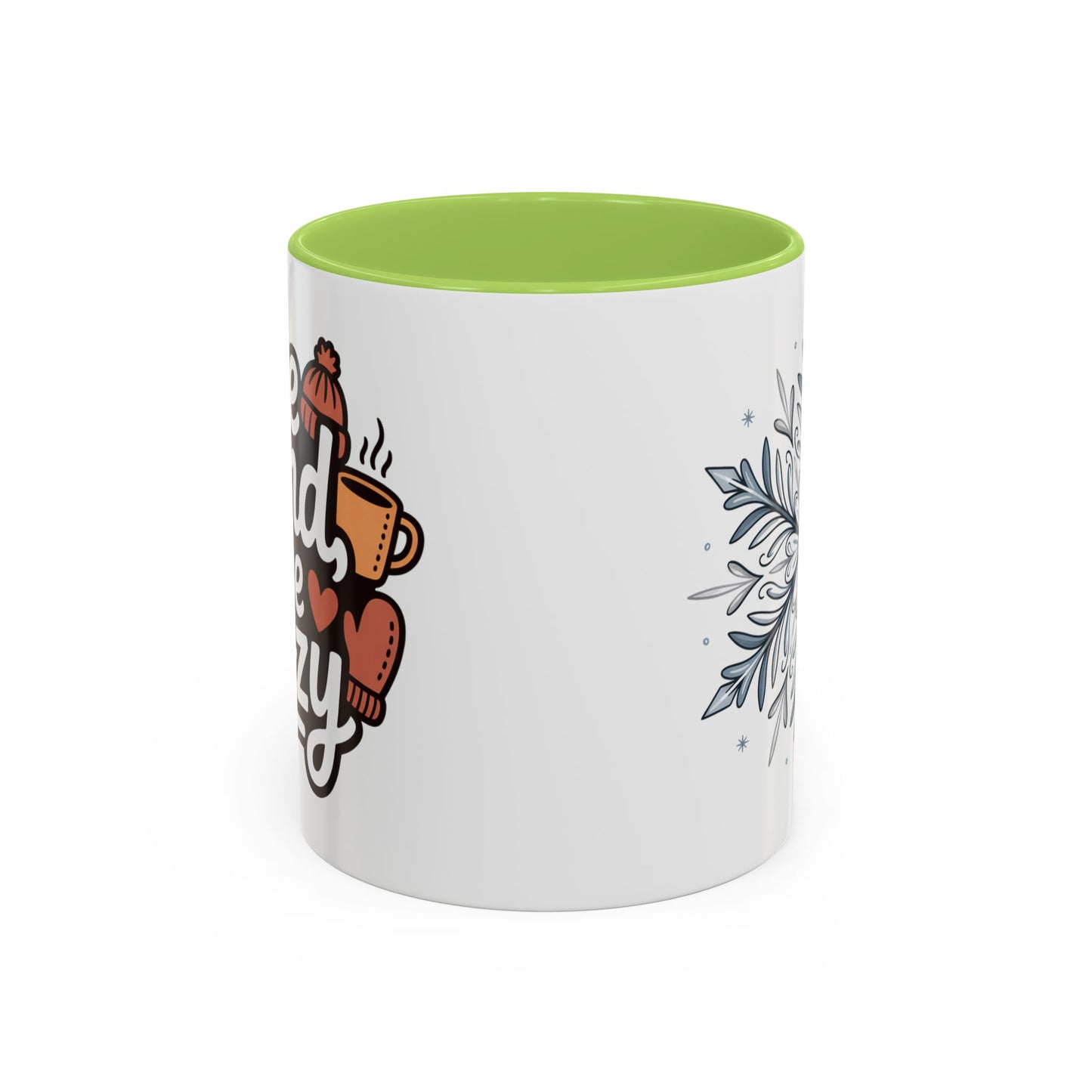 Cozy Winter Accent Coffee Mug - Perfect Gift for Hot Beverage Lovers, Seasonal Decor, Snowflake Design, Winter Mug, Holiday Cheer