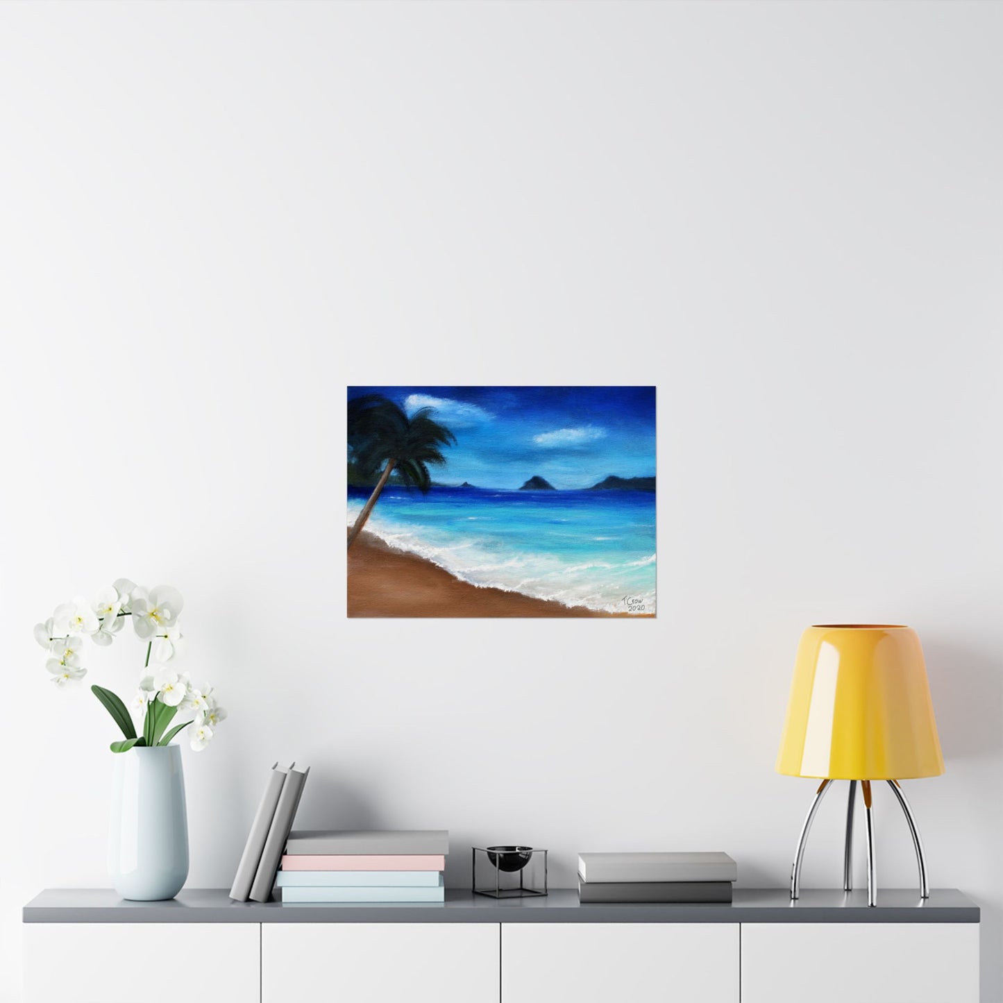 Tropical Beach - Matte Poster Print