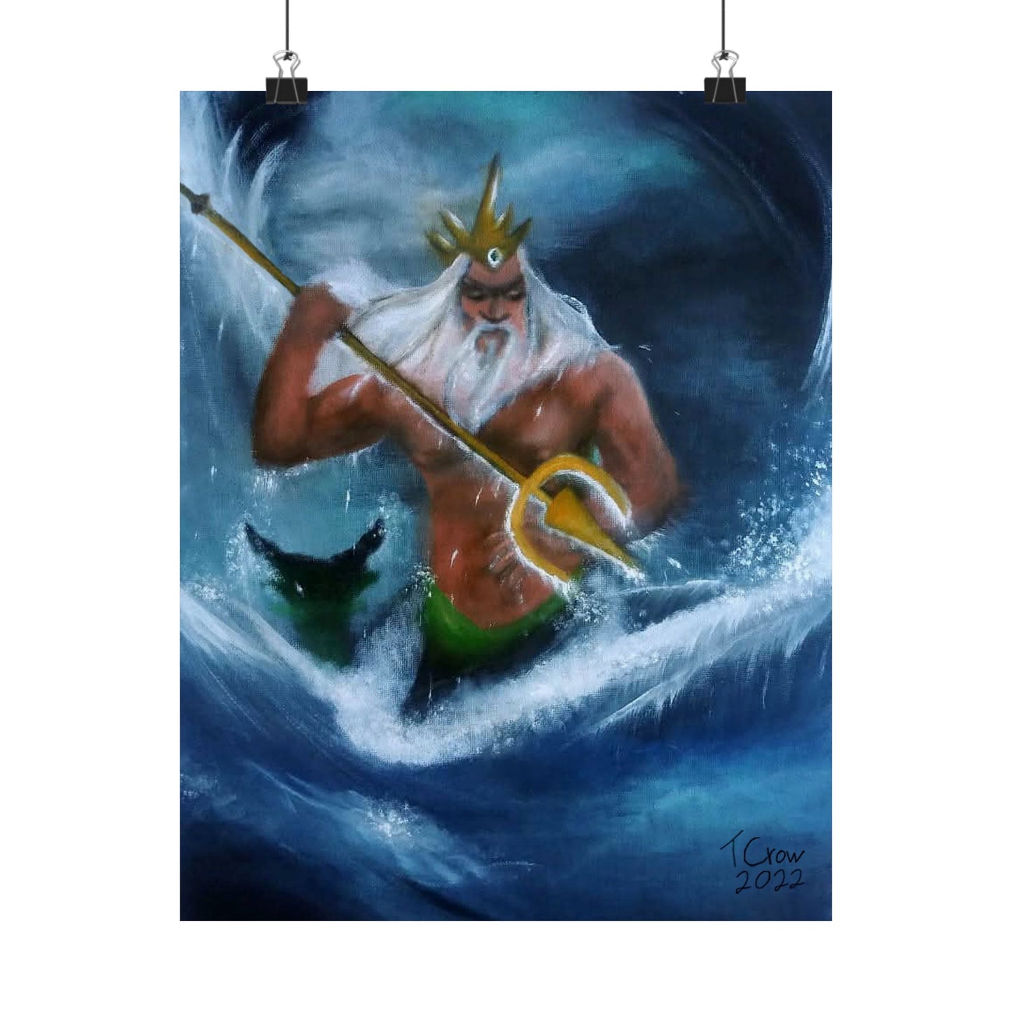 Trident of Final Tides - Matte Poster Print