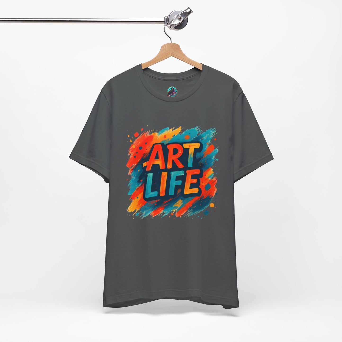 Art Life Graphic Tee - Colorful Painter Brushstroke T‑Shirt Printify