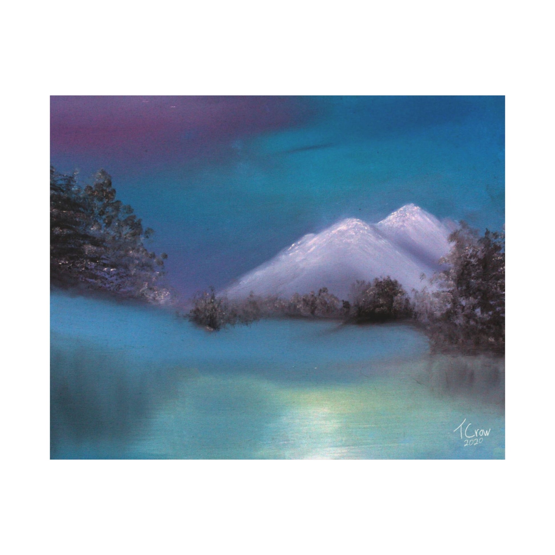 Winter's Light - Matte Poster Print Printify