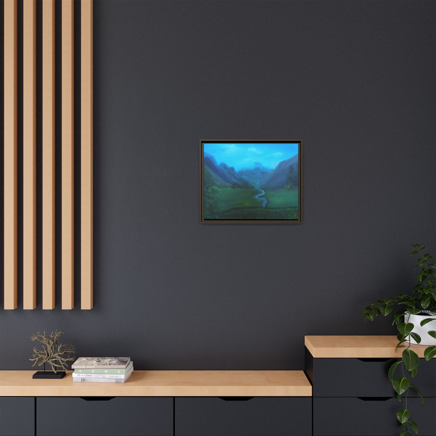 Whispers of the Valley - Framed Canvas Print