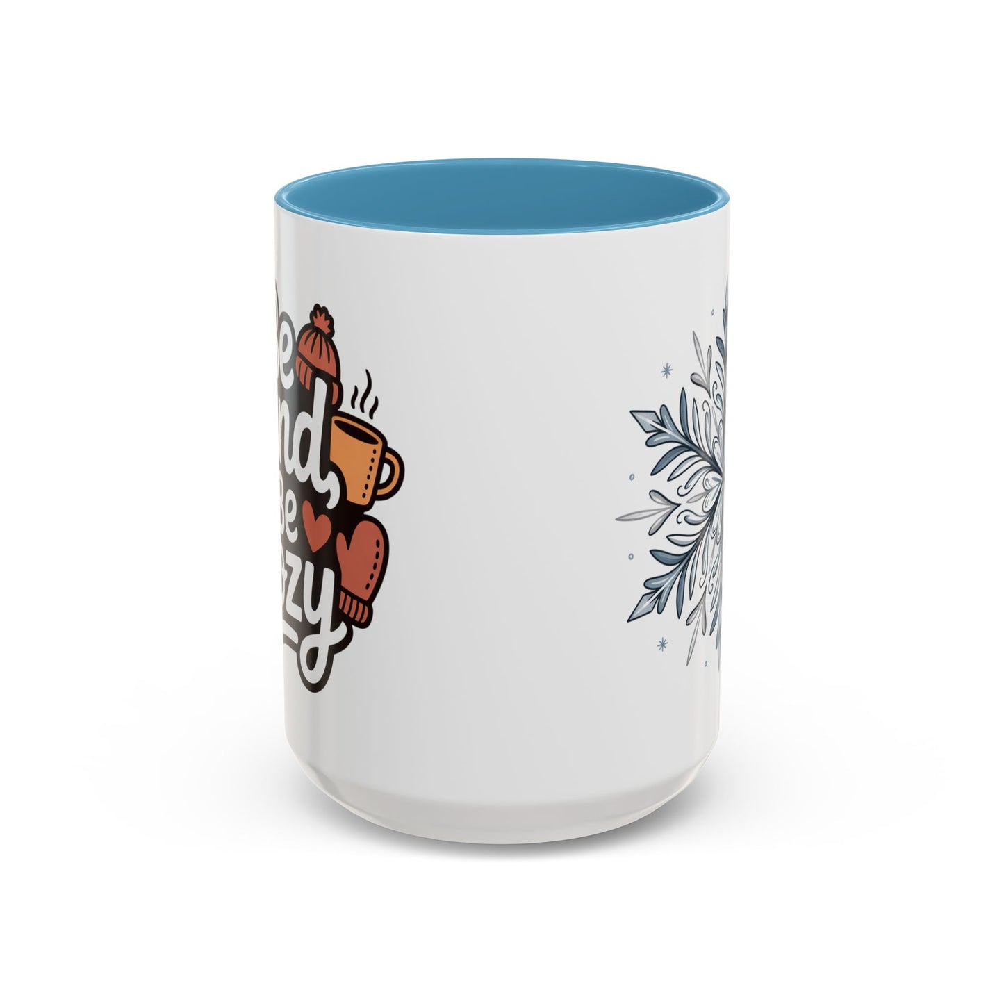 Cozy Winter Accent Coffee Mug - Perfect Gift for Hot Beverage Lovers, Seasonal Decor, Snowflake Design, Winter Mug, Holiday Cheer