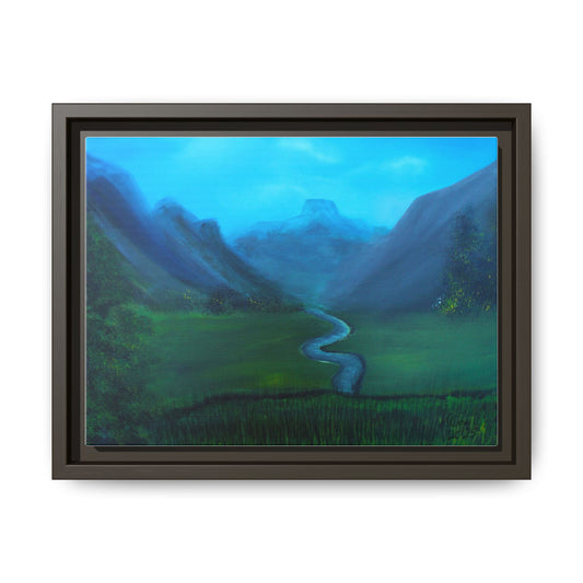 Whispers of the Valley - Framed Matte Canvas Art print