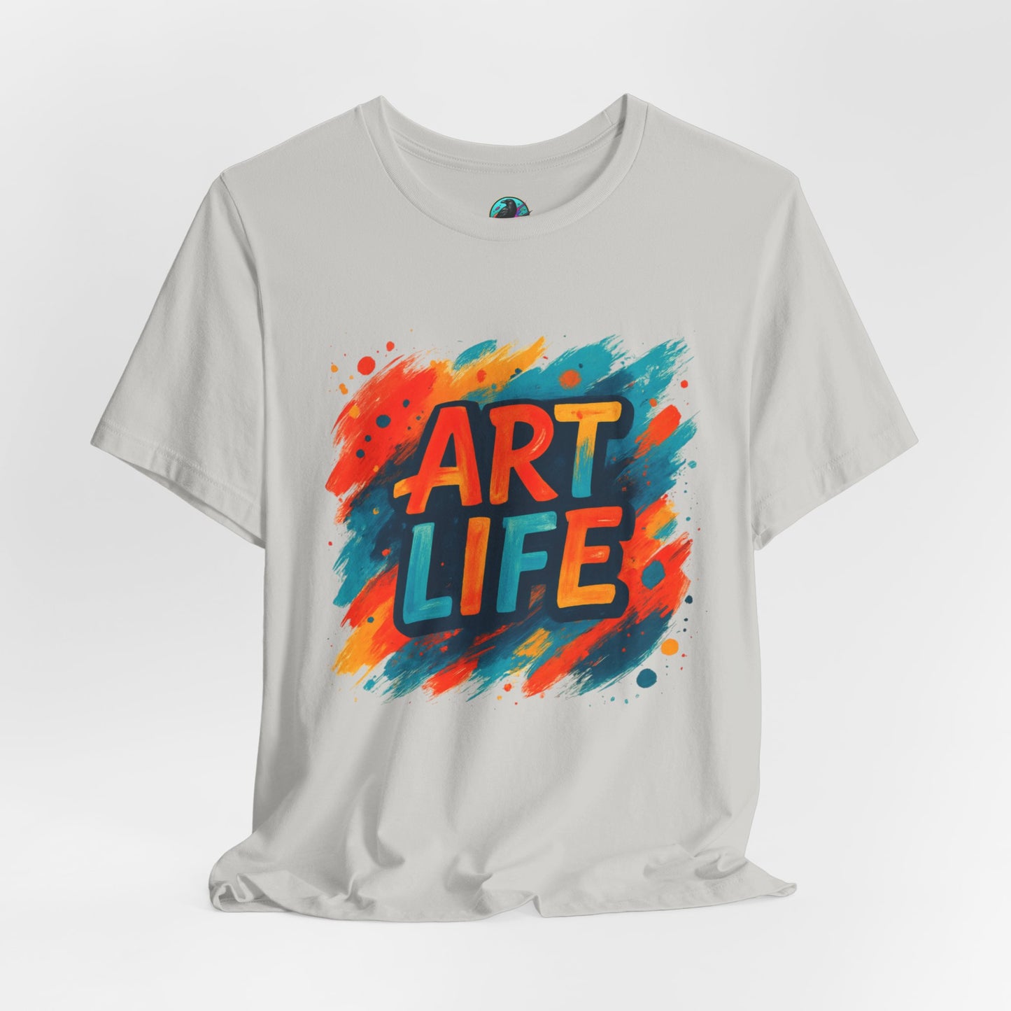 Art Life Graphic Tee - Colorful Painter Brushstroke T‑Shirt Printify