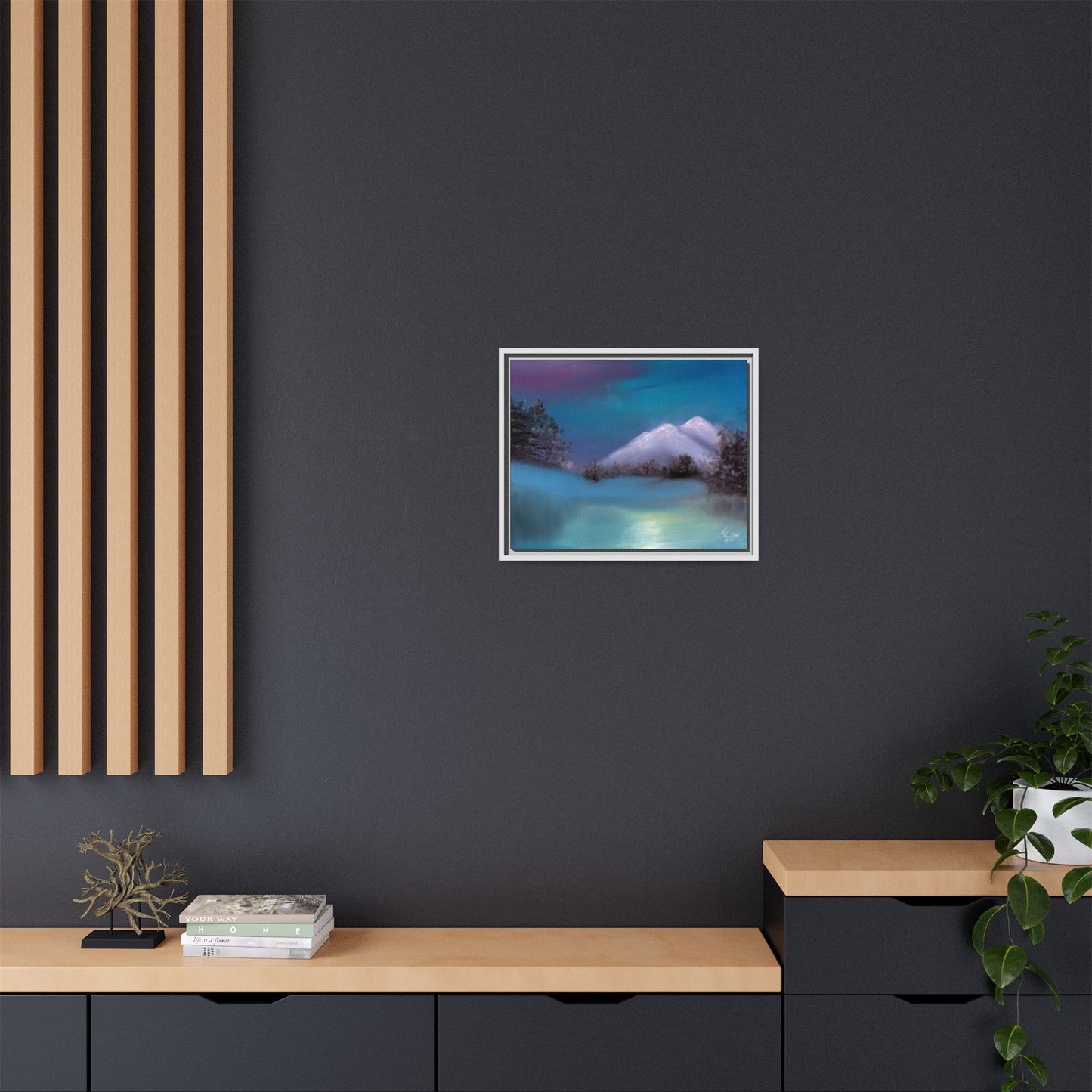 Winter's Light - Framed Canvas Print