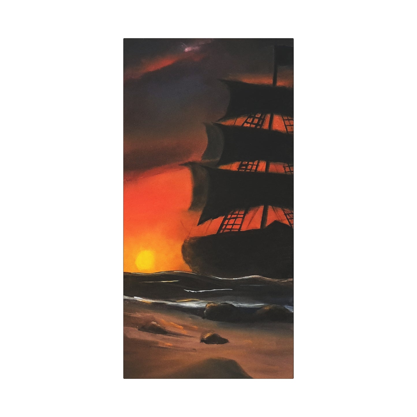 Pirate Ship Panel 2 - Canvas Print Printify