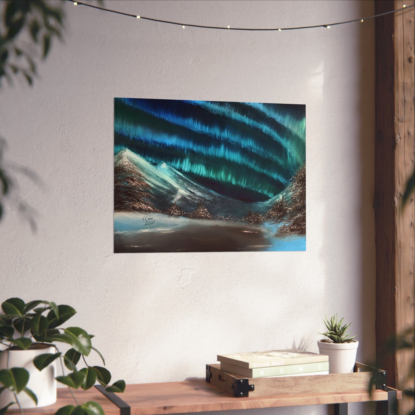 Frozen Sky's Glow - Matte Poster Print