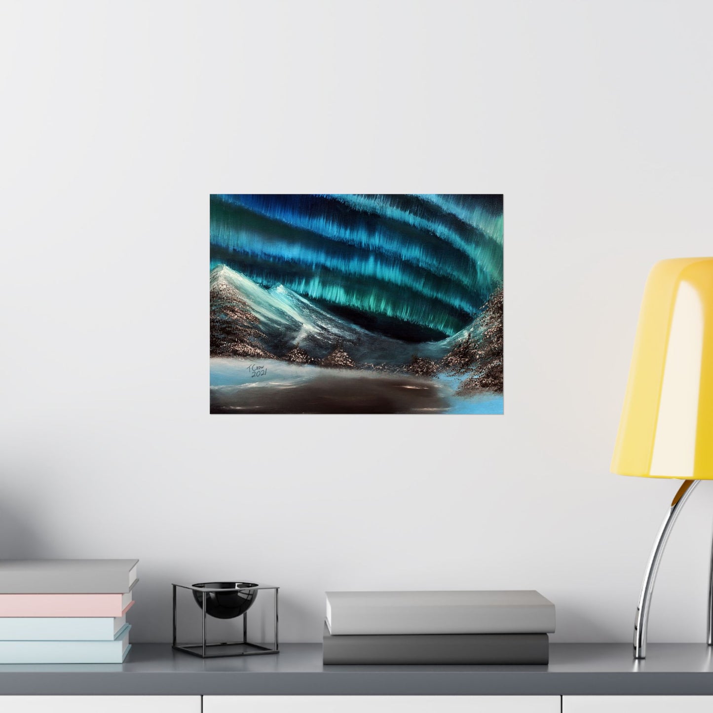 Frozen Sky's Glow - Matte Poster Print