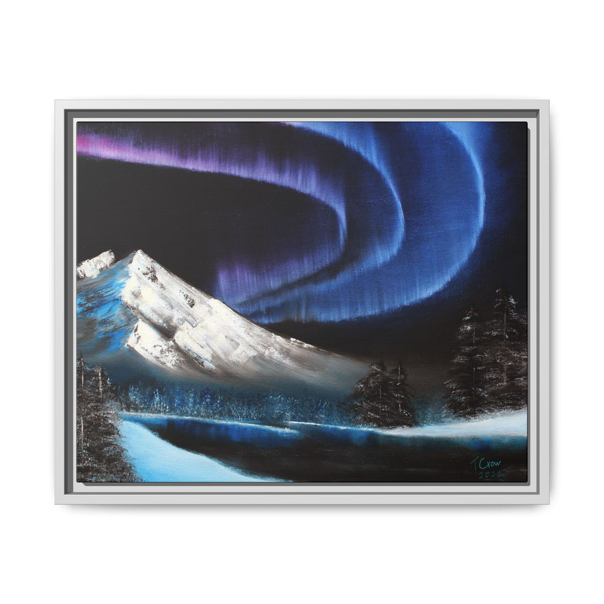 Beneath the Violet Sky - Framed Canvas Print