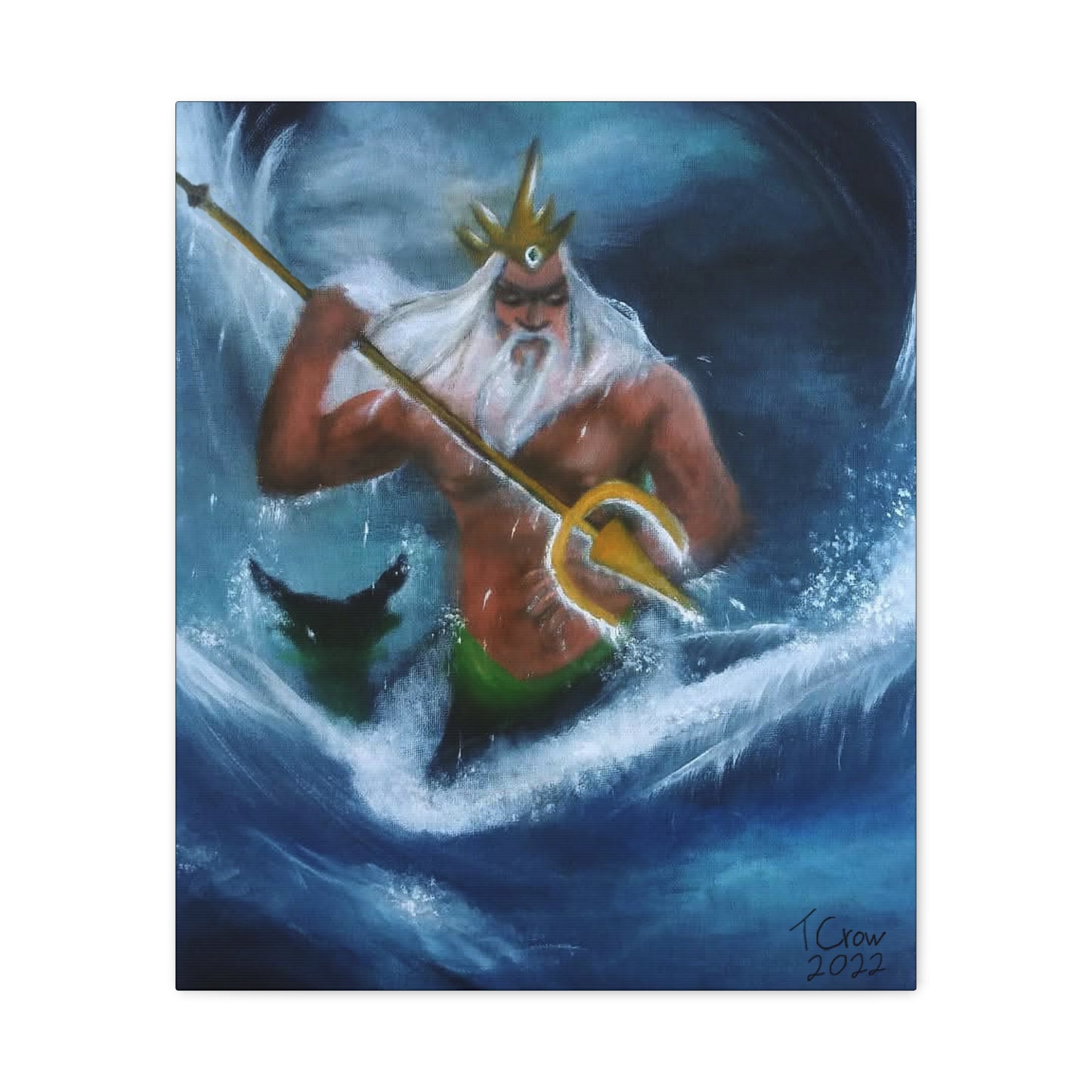 King Triton Matte Canvas Wall Art