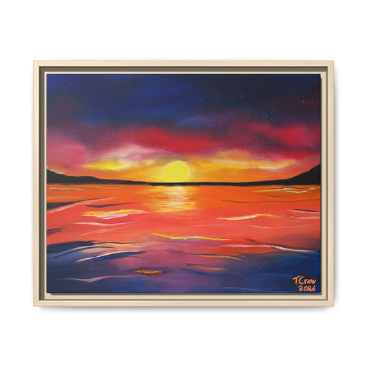 Coastal Dreams - Framed Canvas Print Printify
