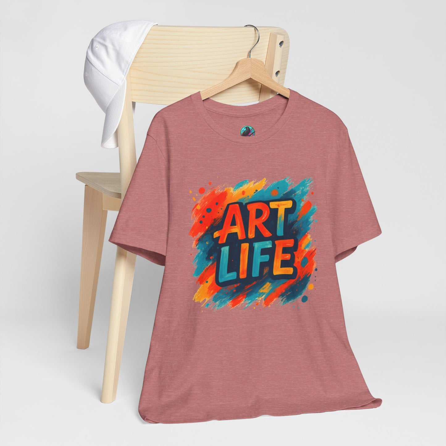 Art Life Graphic Tee - Colorful Painter Brushstroke T‑Shirt Printify