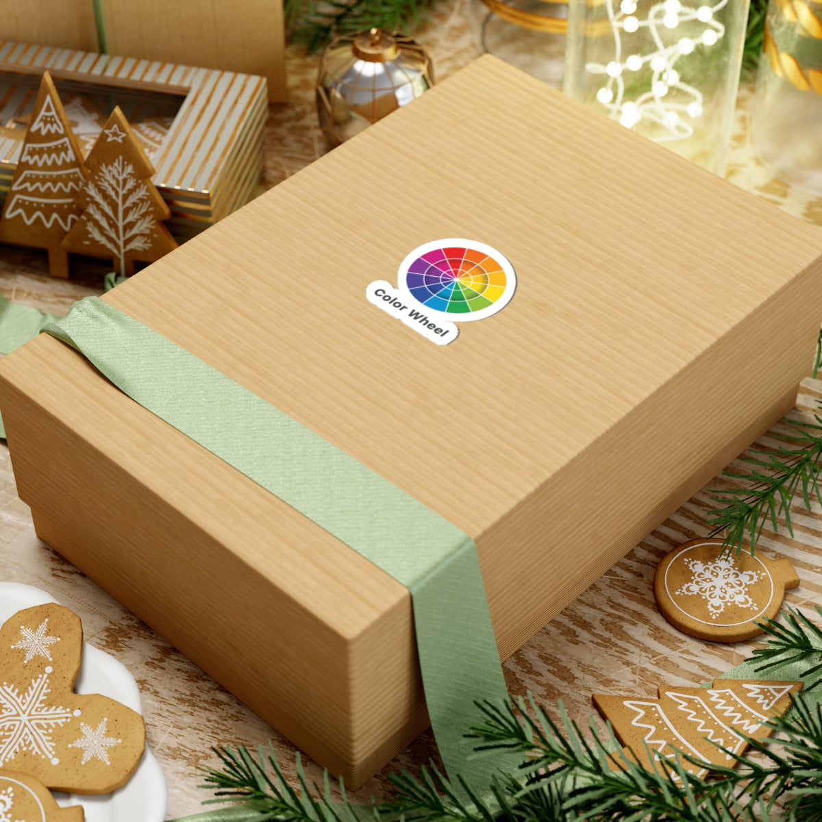 Color Wheel Sticker - Rainbow Palette Design for Laptops, Planners & Art Supplies Printify