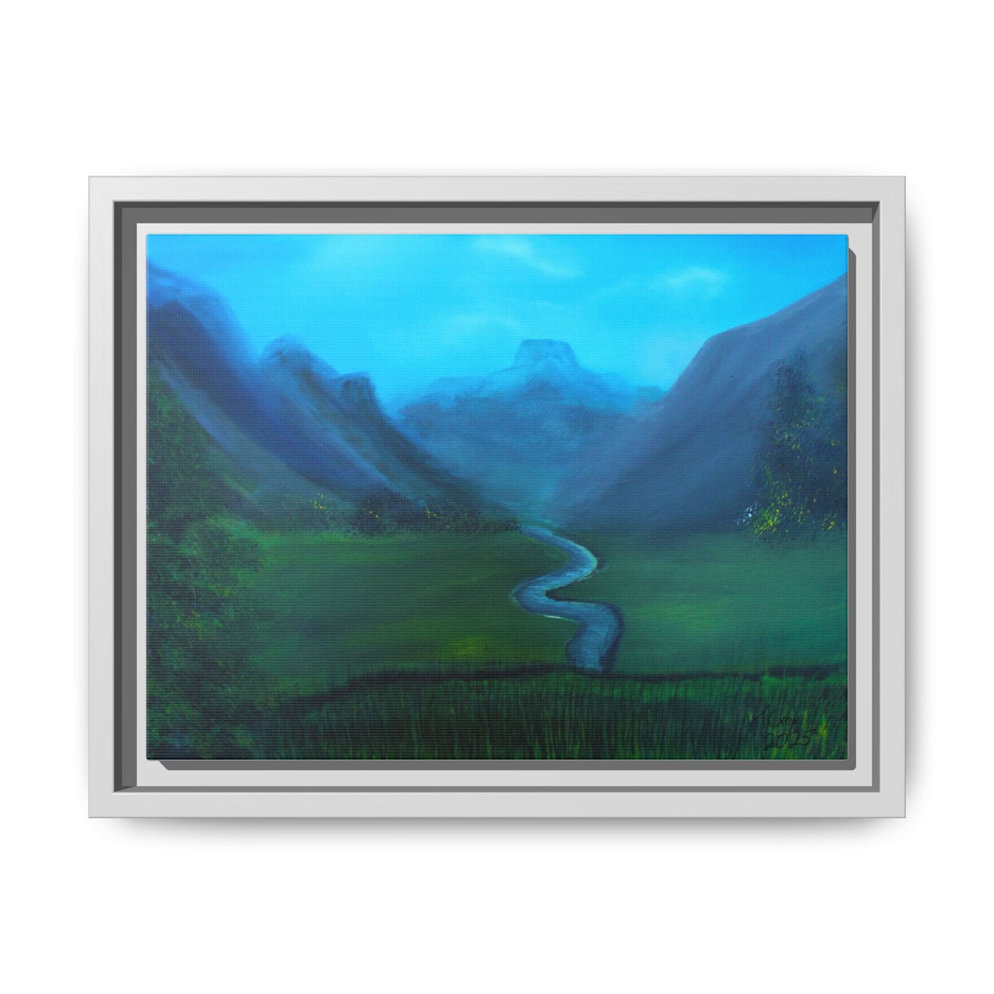 Whispers of the Valley - Framed Matte Canvas Art print