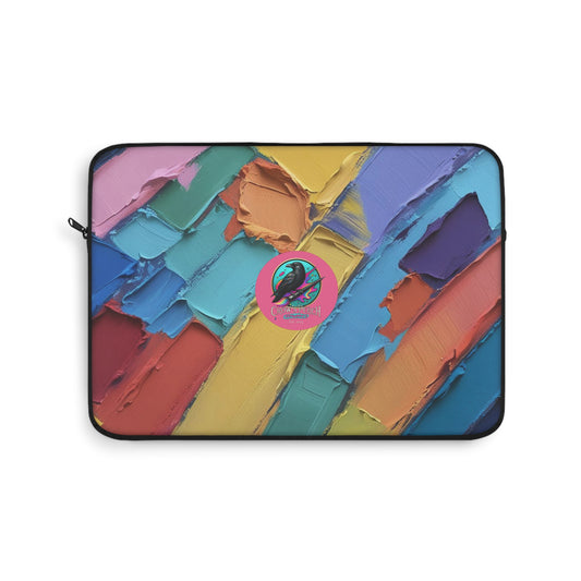 Vibrant Abstract Laptop Sleeve, Colorful Tech Case, Unique Gift for Students, Artists & Professionals, Perfect for Birthdays, Holidays