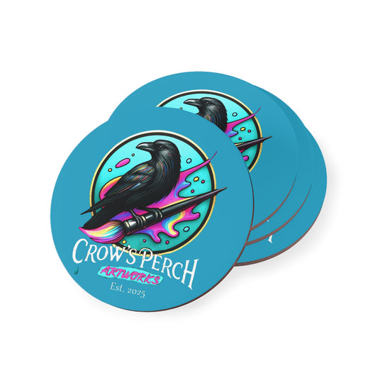 Crow's Perch Artworks Coasters, Home Bar Decor, Unique Gift, Rustic Table Accessories, Party Coasters