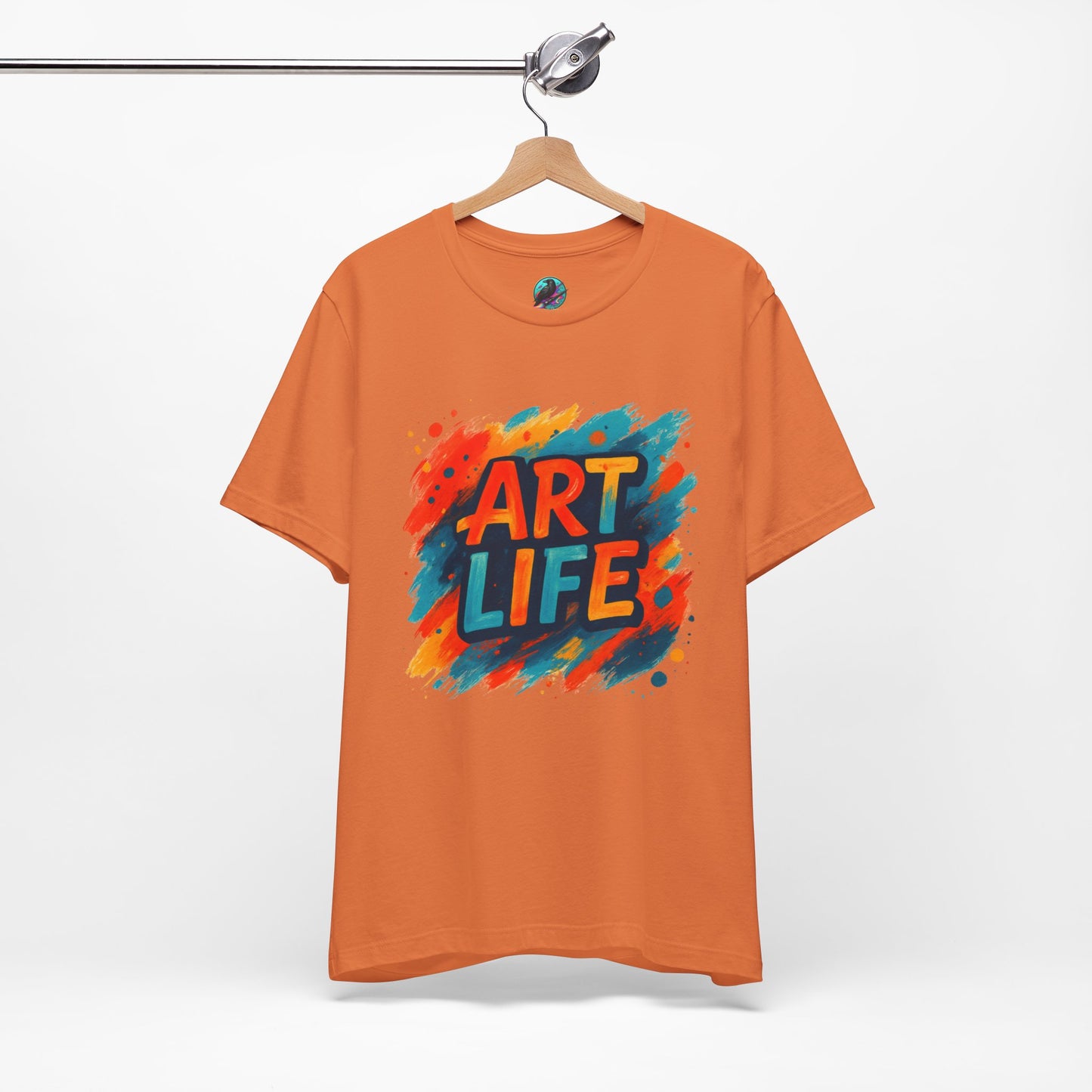 Art Life Graphic Tee - Colorful Painter Brushstroke T‑Shirt Printify