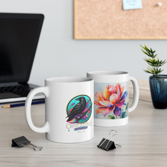 Crow's Perch Artworks Ceramic Mug - Artistic Coffee Cup, Home Decor, Cozy Beverage Holder