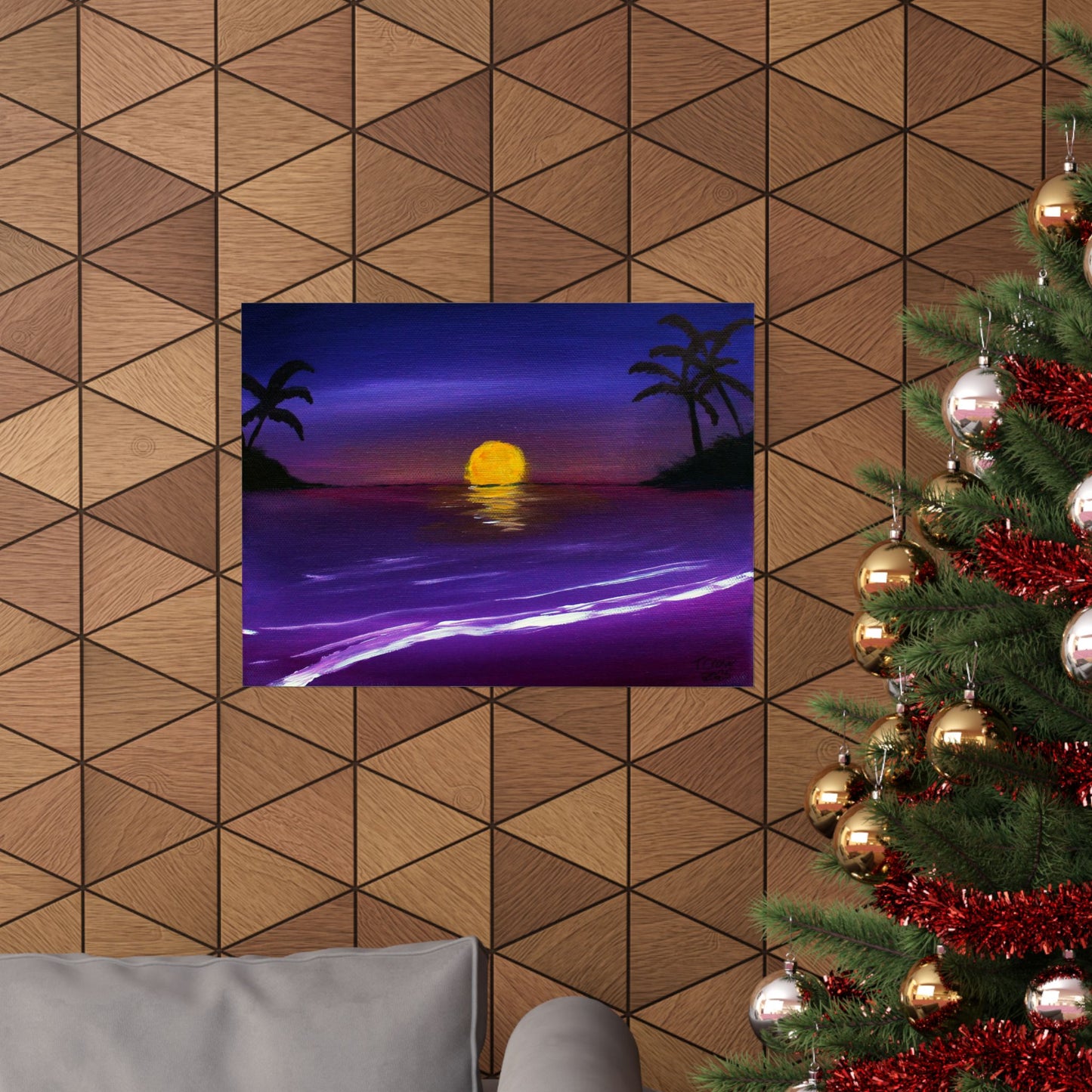 Amethyst Shore - Matte Poster Print