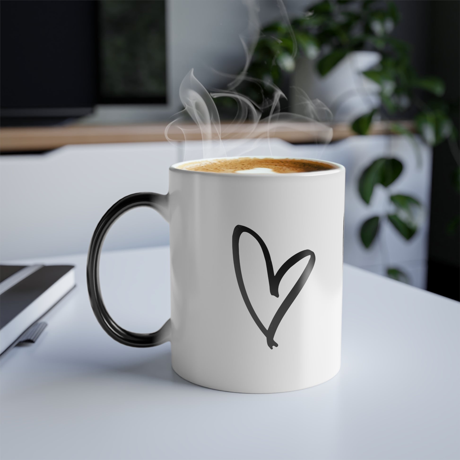 Color-Changing Heart Mug — 11oz Morphing Coffee Cup Printify