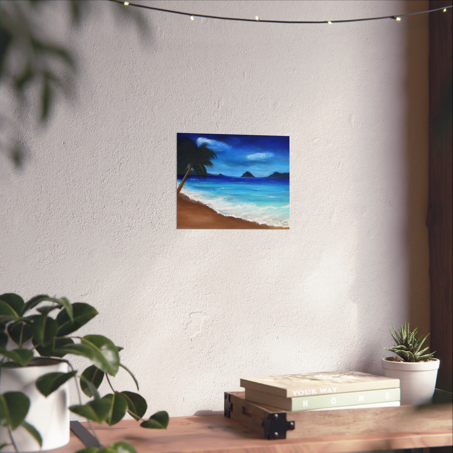 Tropical Beach - Matte Poster Print
