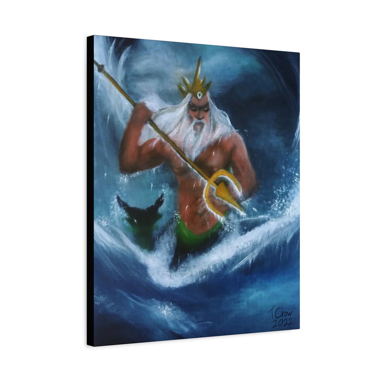 King Triton Matte Canvas Wall Art