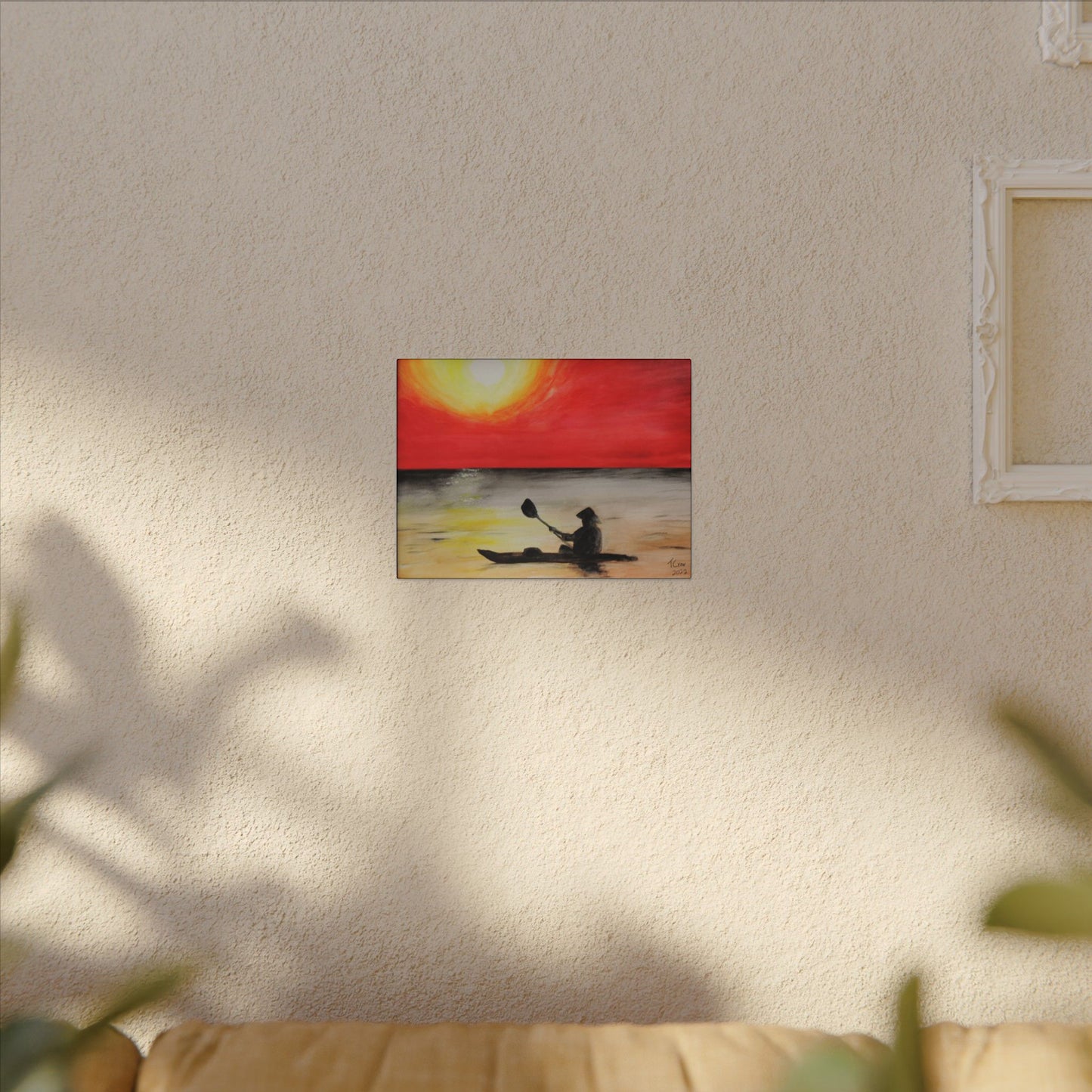 Kayaker at Sunset - Canvas Print