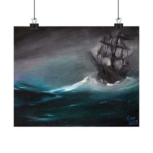 Stormy Seas - Matte Poster Print