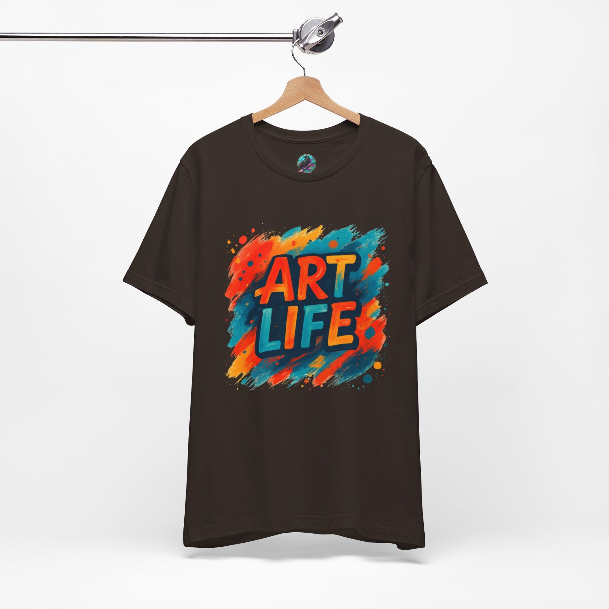 Art Life Graphic Tee - Colorful Painter Brushstroke T‑Shirt Printify