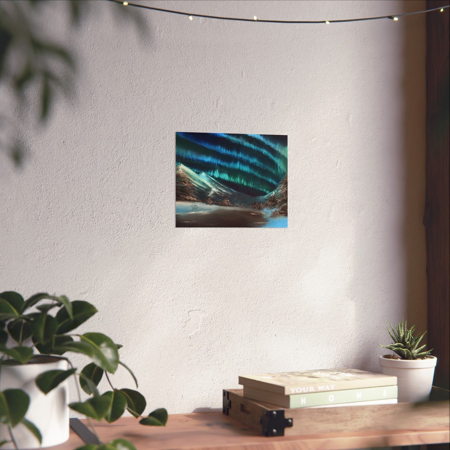 Frozen Sky's Glow - Matte Poster Print