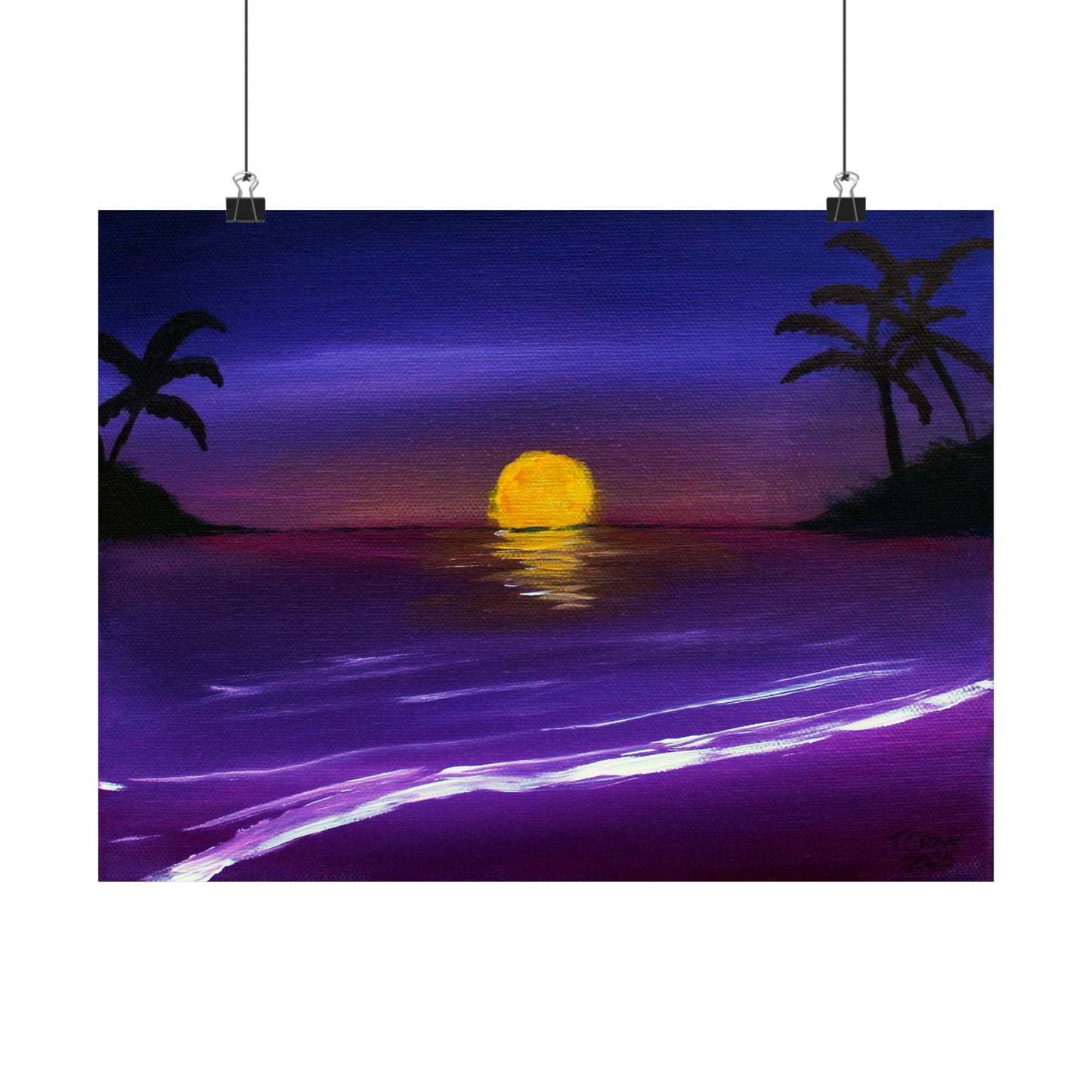 Amethyst Shore - Matte Poster Print