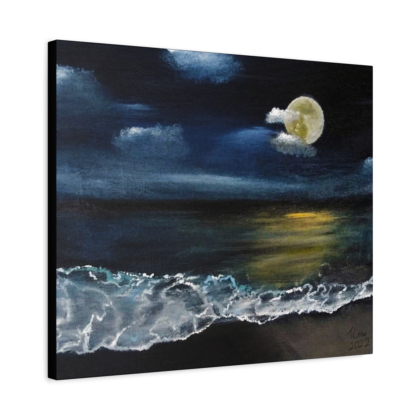 Moonlight Ocean - Canvas Print