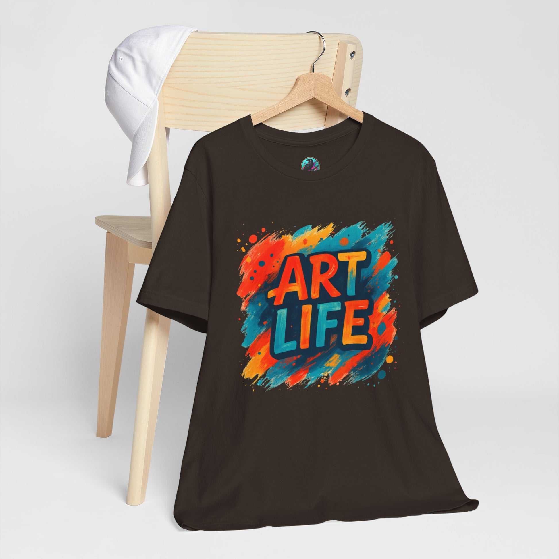Art Life Graphic Tee - Colorful Painter Brushstroke T‑Shirt Printify